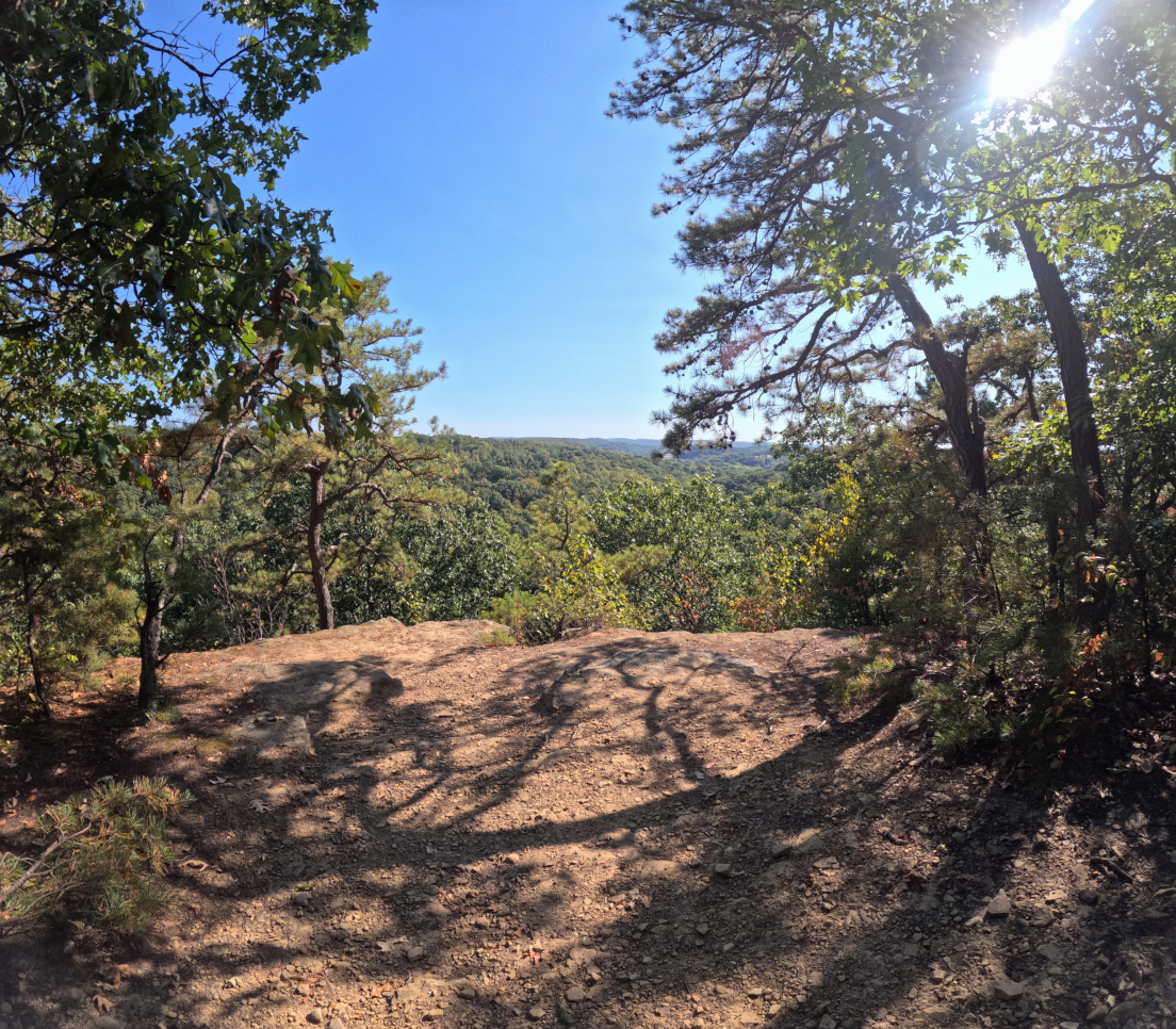 Hocking Hills Fall Colors: Christmas Rocks, Jacob's Ladder Trail,  in southeastern Ohio